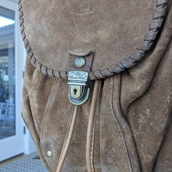 Patricia Nash Suede Camel Backpack - Picture 4 of 8